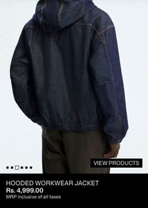 H&M Denim Hoodie Jacket