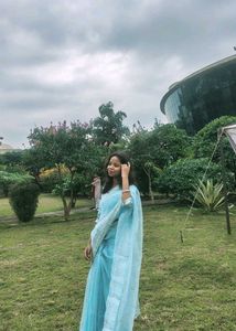 Elegant Blue Saree