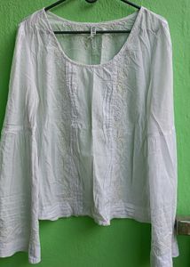 Embroidered Cotton Kurta
