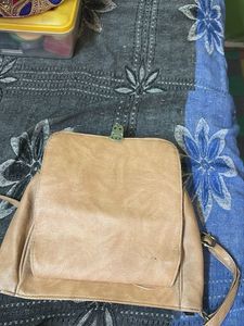 Stylish Tan Crossbody Bag with Studs