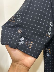 Black Printed Top