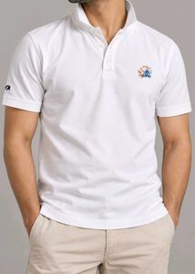 Men's White Polo T-Shirt