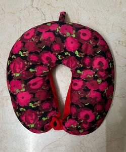 Floral Neck Pillow for Travel Comfort