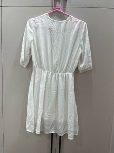 Elegant White Wrap Dress