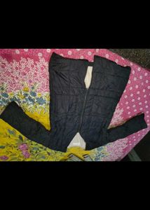 Quilted Long Jacket kids black wwinters