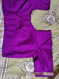 38 size Vibrant Purple Silk Blouse