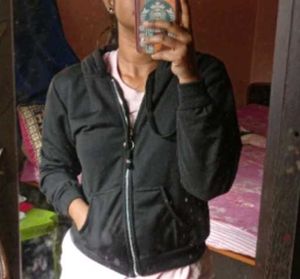 Black Zip-Up Hoodie
