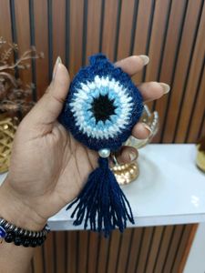 Handmade Crochet Evil Eye Hanging