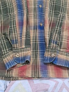 Vintage Plaid Button-Down Shirt