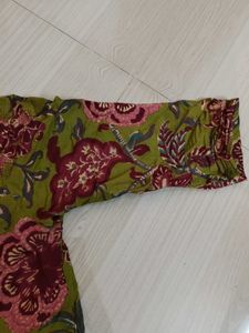 Beautiful Floral Print Cotton  maternity Kurta