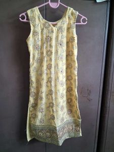Elegant Beige Embroidered Kurta Set