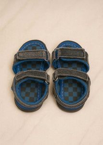 👶 Kids Black & Blue Sandals (0–2 years)