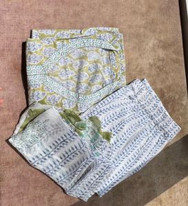 Block Print Kurta Set with Dupatta