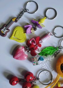 Assorted Fun Keychains 10 pcs set