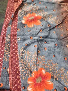 Floral Print Fabric sareee