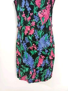 Mango black Floral dress