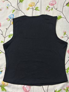 Cute Black Bow Tank Top