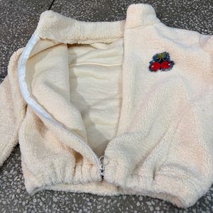 cute cream warm cord set