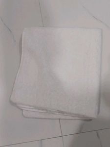 Plush White Bath Towel