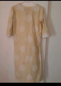 Yellow Chikankari Kurta