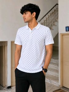 Men's Printed Polo T-Shirt