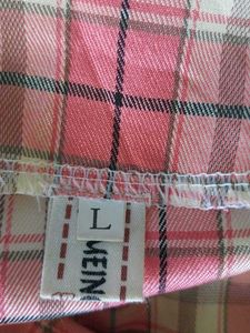 Pink Plaid Mini Skirt