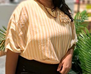 Striped Flowy Top