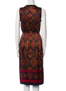 Designer silk printed dress