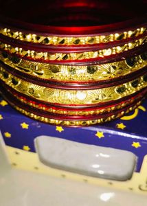 Brand new Red &amp; Gold Bangle Set