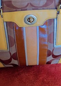 Authentic Vintage Coach Hampton Signature Carryall