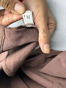 Brown Midi Slip Dress