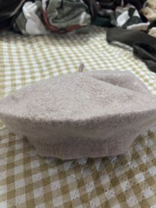 Soft Beige Beret Hat