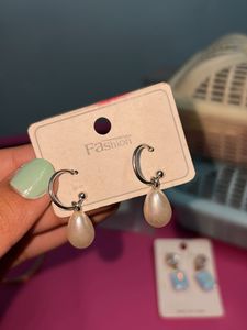 Iridescent Gemstone Drop Earrings