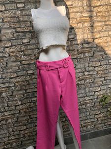 Pink Wide Leg Trouser High Waist 😍
