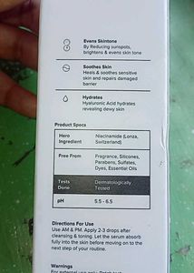 niacinamide 5% minimalist face serum