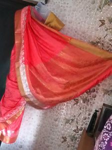 New ElegantBanarasiStyleKoraSilkSaree