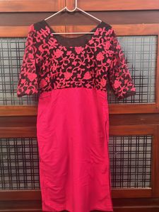 Rose Thread Work Yoke Kurta
