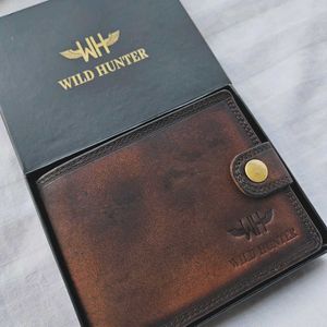 WILD HUNTER BROWN LEATHER WALLET