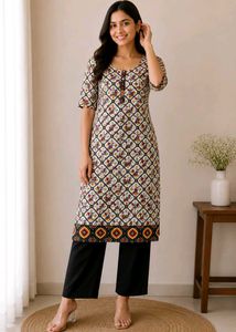 Vibrant Ethnic Print Kurta