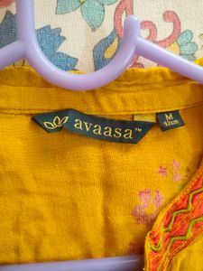 Yellow Embroidered Dress