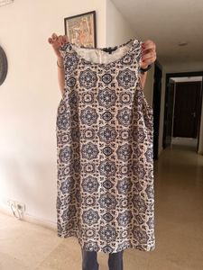 Stylish Printed Sleeveless Dress