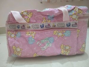Cute Pink Teddy Bear &amp; Bunny Bag
