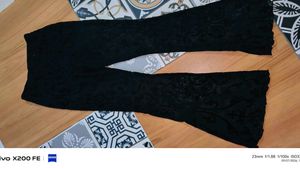 Black Lace Palazzo Pants