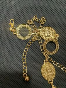 Boho Chic Gold Tone Chain Belt