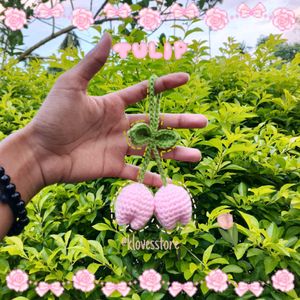 Crochet Tulip Keychain/Charm