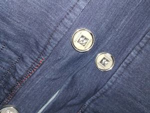 Blue Denim Sleeveless Jacket
