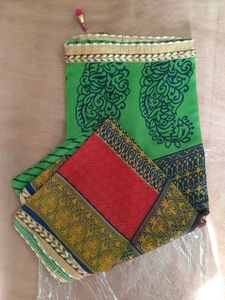 Vibrant Printed Saree with Embellished Border