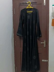 Black Ethnic umbrella abhaya