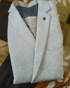 Light Grey Casual Blazer