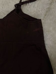 Y2K Brown sleeveless top🤎